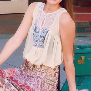 Lace Cream Blouse